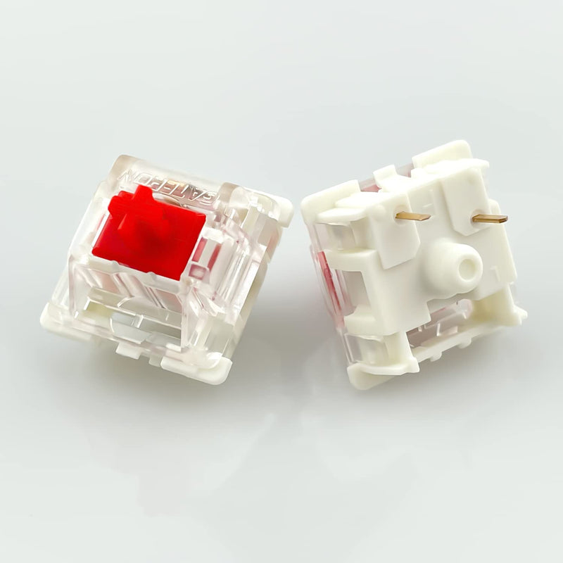 [Australia - AusPower] - Gateron G Red Pro Switches Pre-lubed 3pin RGB SMD Linear for Gaming Mechanical Keyboard(36 Pcs,Red) 36 PCS 