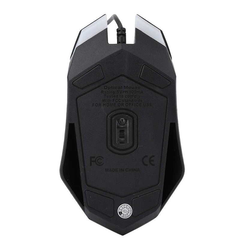 [Australia - AusPower] - MS11 Wired Mouse 1600DPI Wired Game Mouse Backlight USB Mouse Ergonomic Gaming Notebook Office Gamer Mouse Mice 4 Buttons +1 Wheel for Notebook, PC, Laptop, Computer 