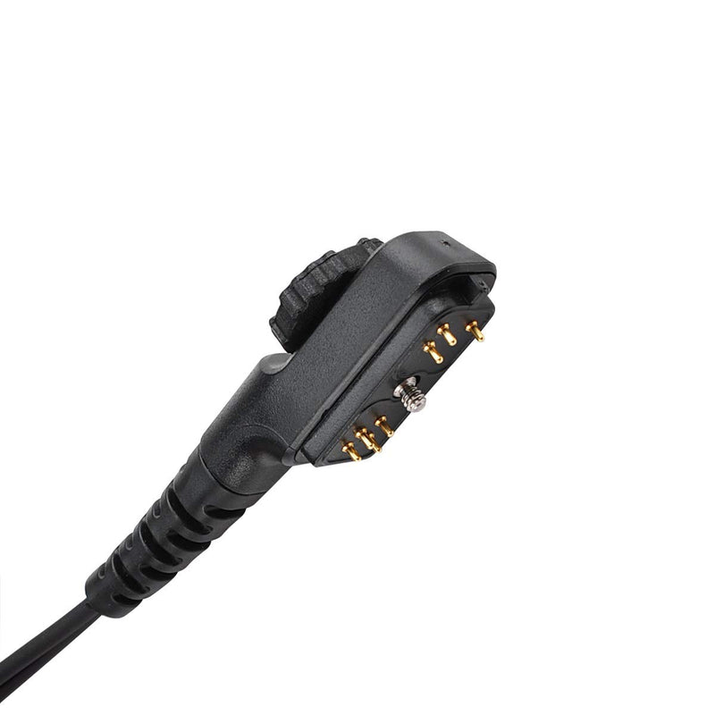 [Australia - AusPower] - JEUYOEDE PD702 Acoustic Tube Headset Earpiece with Mic PTT Compatible with Hytera HYT PD780 PD782 FBI Style Walkie Talkie 