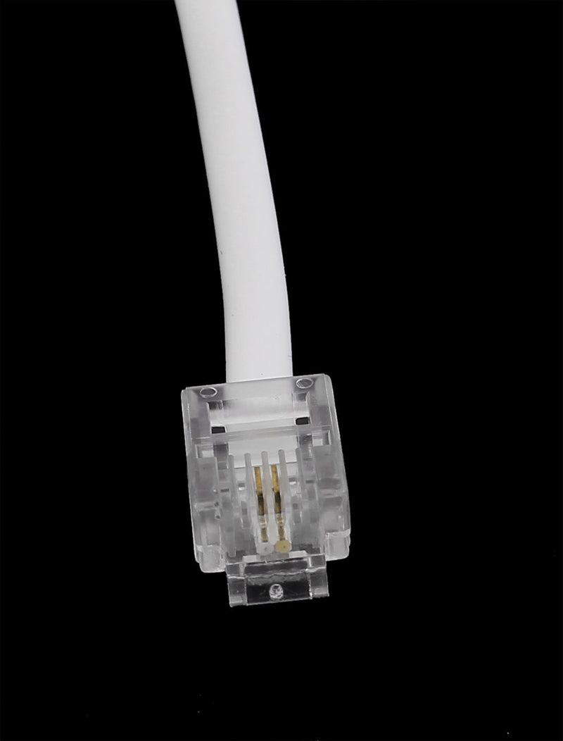 [Australia - AusPower] - Ted Lele Male to Male 6P2C RJ11 Telephone Fax Machines Modems Straight Cable Wire Line 5M / 16.4ft Long 5 m 