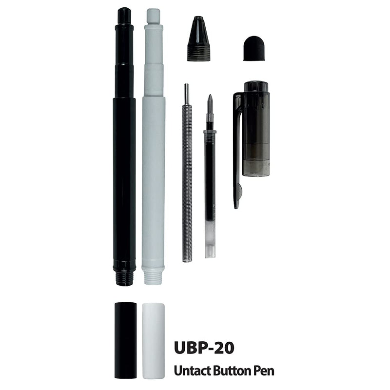 [Australia - AusPower] - UBP-10 Untact Button Pen 2-in-1 Stylus and Ball Pen Non-Touch Refillable Contactless Touch Tool Button Pusher Touchless No Touch Compatible with Smartphone and Tablet Android Smartphone (12PCS) UBP-10(12PCS) 