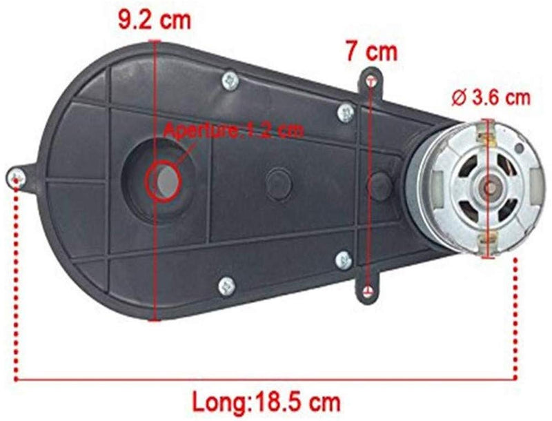 [Australia - AusPower] - weelye 24V 30000RPM Gearbox, 24V DC Motor for Kids Ride on Car SUV Parts, Electric Motor with Gear Box 24 Volt High Torque Motor Match Children Ride on Toys Accessories 