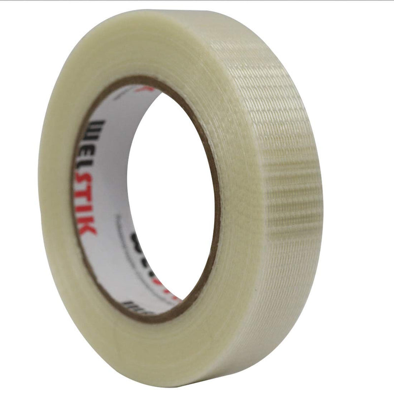 [Australia - AusPower] - WELSTIK Fiberglass Filament Tape Transparent Bi-Directional Filament Strapping Tape 1inch x 55 yds (6 Mil) 1"*55yds 