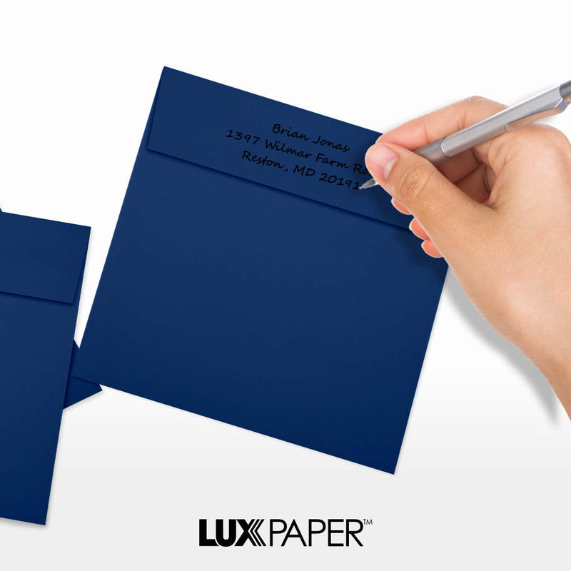 [Australia - AusPower] - 6 x 6 Square Envelopes - Navy (50 Qty) | Perfect for Invitations, Announcements, Greeting Cards, Photos | LUX-8525-103-50 50 Qty. 