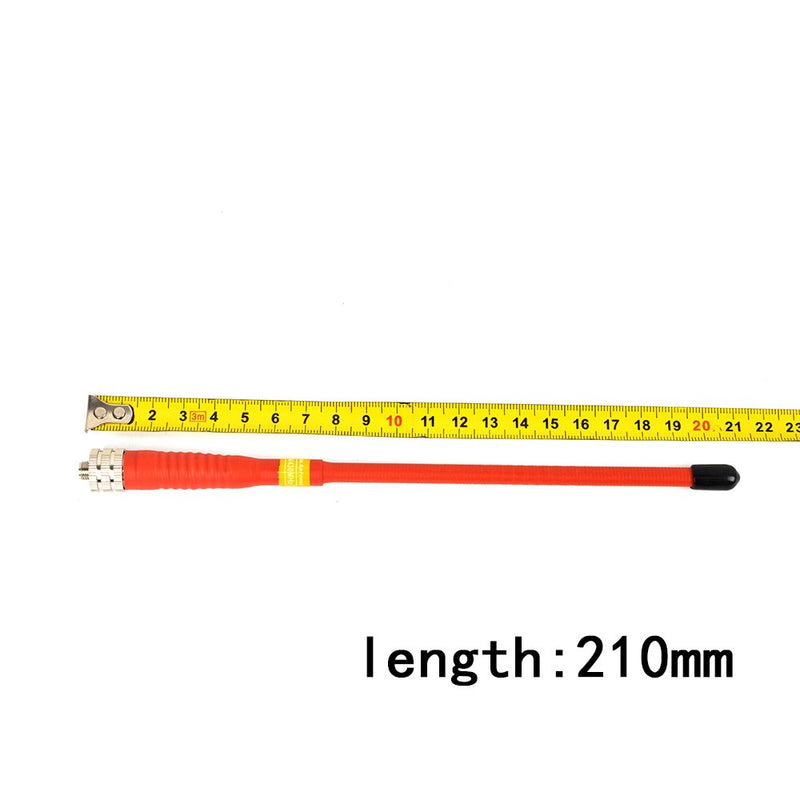 [Australia - AusPower] - TWAYRDIO FP761 SMA Female Ham Radio Antenna 144/430mHz Soft 70cm 2meter Handheld Radio Antenna for PUXING PX-777 PX-666 PX-888 for Baofeng UV-5R BF-888s Walkie Talkie Red 