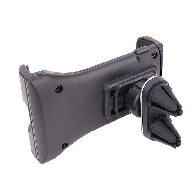 [Australia - AusPower] - SALEX Cell Phone Holder for Horizontal Air Vent. Universal Gray Mount with 2 Air Vent Clips. Plastic Hands Free Cradle for Smartphones up to 11". Handable Car Interior Bracket for iPhone, Samsung. 