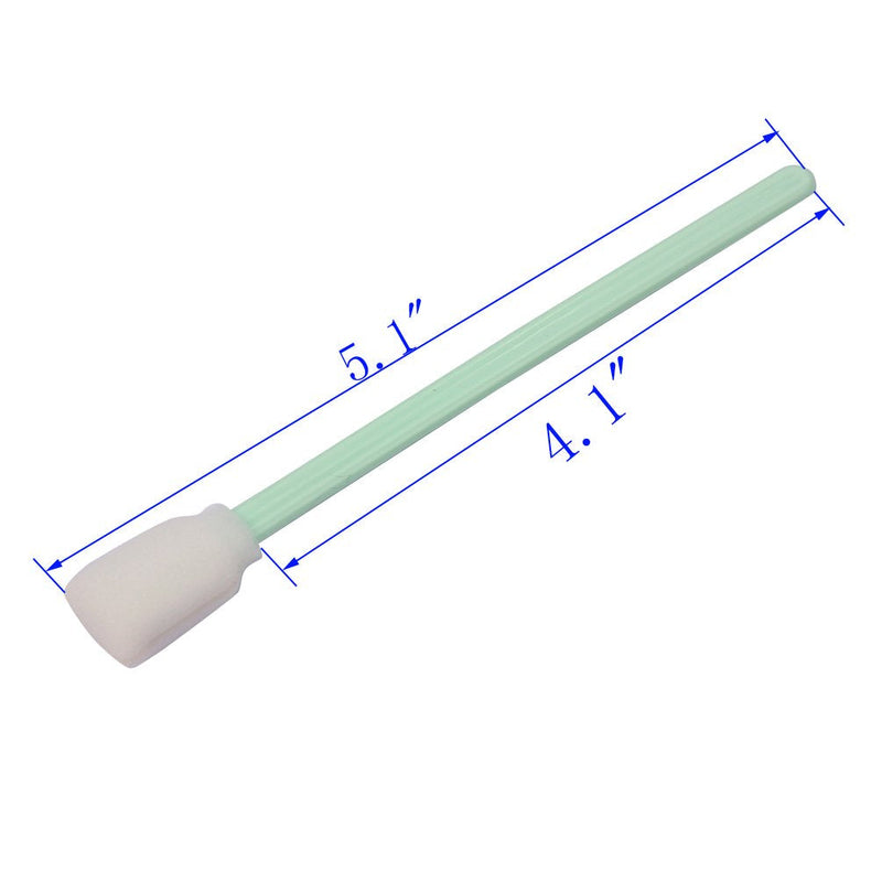 [Australia - AusPower] - LOVEDAY 100pc 5.1" Square Rectangle Foam Cleaning Swab Sticks for Solvent Format Inkjet Printer Roland Optical Equipment 
