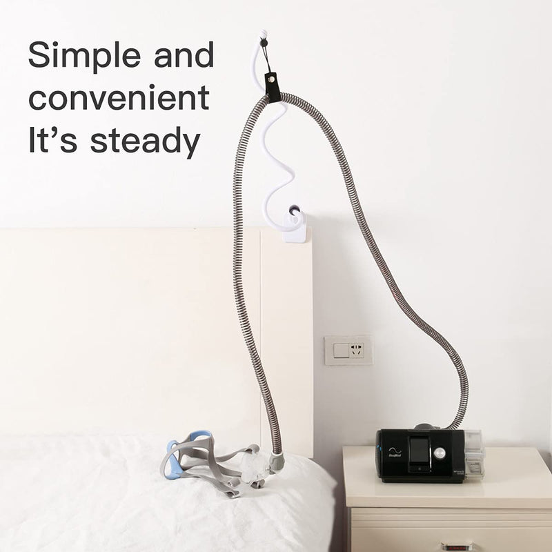 [Australia - AusPower] - JAKIA CPAP Hose Holder and Hanger Tube Clamp and Support Minimize Hose Tubing Tangle and Leakage with Angles Adjustable,Relieve Pressure from Tube-CPAP Accessory Supplies… 