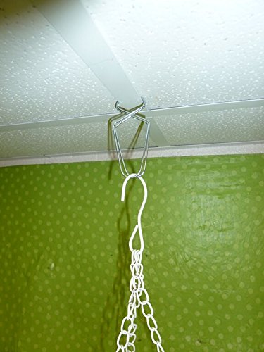 [Australia - AusPower] - Bernie’s Office Supply Ceiling Hooks (100 Pack) – Premium Wire T-Bar Hangers for Hanging a Sign from Suspended Tile/Grid/Drop Ceilings – Perfect Clips to Hang School and Wedding Decorations 