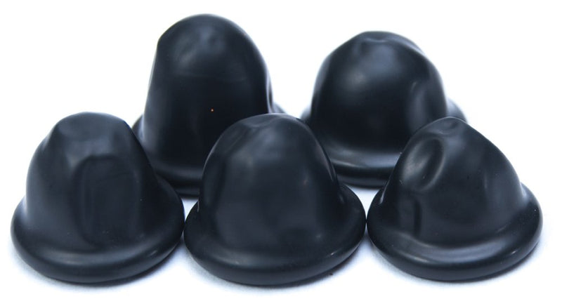 [Australia - AusPower] - Bertech Static Dissipative Latex Conductive Finger Cots, Powder-Free, Extra Large, Black (Pack of 720) 