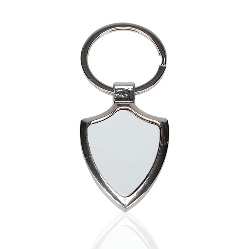 [Australia - AusPower] - MR.R 12 Pieces Sublimation Metal Keychain, Sublimation Blanks, Keychain Rings and Jump Rings for DIY Keychain Shield Shape 