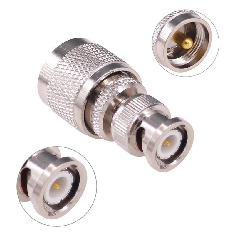 [Australia - AusPower] - RFaha 4pcs BNC Male/Female to UHF PL-259 SO-239 M/F RF Coaxial Adapter Connector Kit for Antennas Wireless LAN Devices(F106-4) 