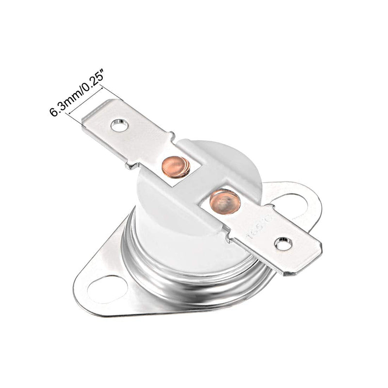 [Australia - AusPower] - uxcell KSD301 Thermostat 250°C/482°F 10A Normal Closed N.C Adjust Snap Disc Temperature Switch for Microwave,Oven,Coffee Maker 5pcs 
