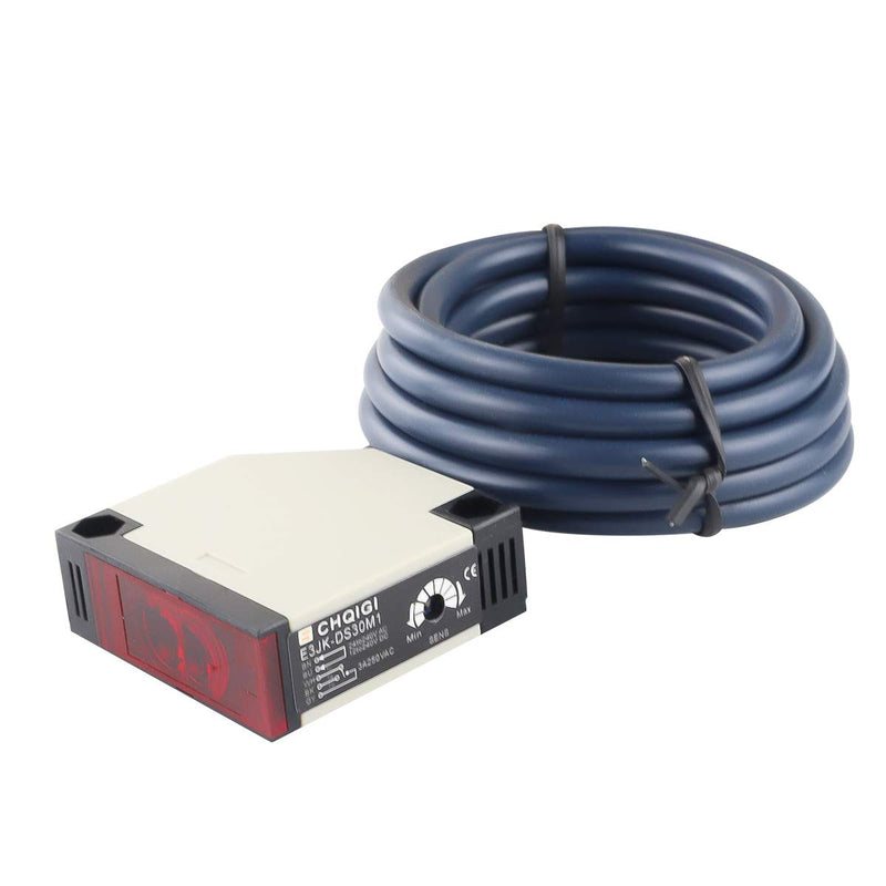 [Australia - AusPower] - Electrical Buddy E3JK-DS30M1 30cm Detection Distance Diffuse Reflection Infrared Switch photoelectric Switch Sensor 12-240VDC 24-240VAC Proximity Switch 