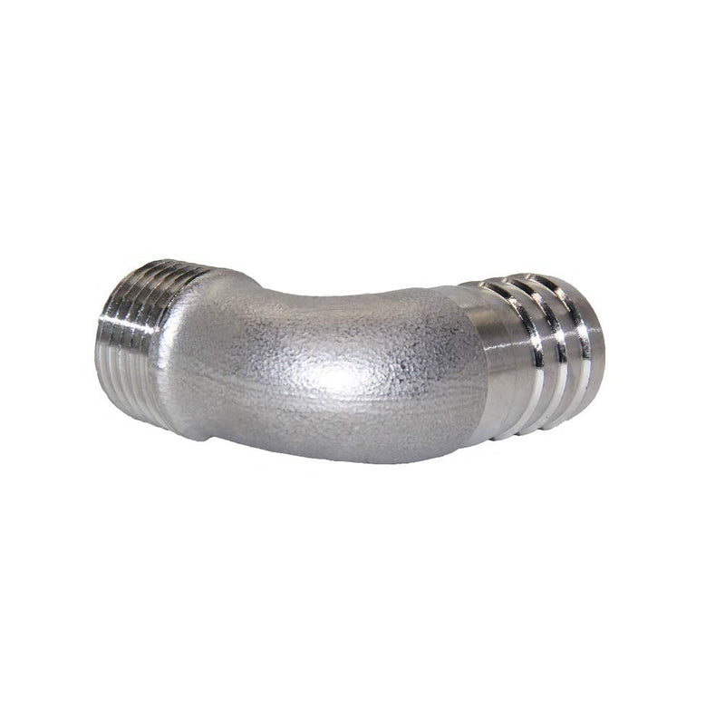 [Australia - AusPower] - Beduan Stainless Steel Elbow 3/4" Hose Barb x 1/2" Male NPT Home Brew Pipe Fitting 3/4" Barb x 1/2" NPT Male 