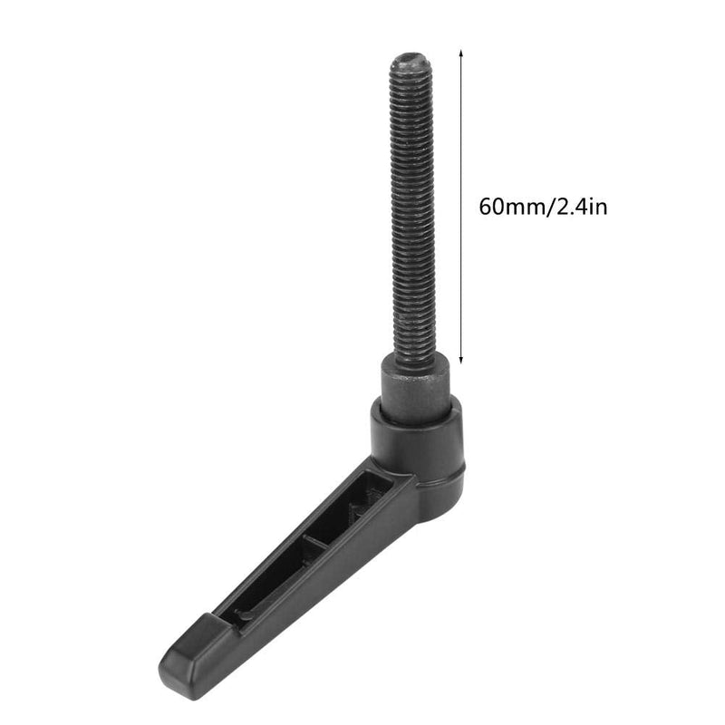 [Australia - AusPower] - Hilitand 4PCS Clamping Lever Handle,M8 Stainless Steel Male Thread Adjustable Handle Machine Knobs,Black (60MM) 60MM 
