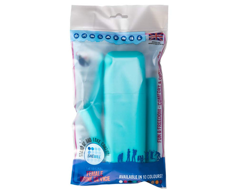 [Australia - AusPower] - SHEWEE Extreme Reusable Pee Funnel – The Original Female Urination Device Since 1999! Quickly, Easily and Discreetly, Wee Standing Up Without Removing Clothing One Size Aqua 