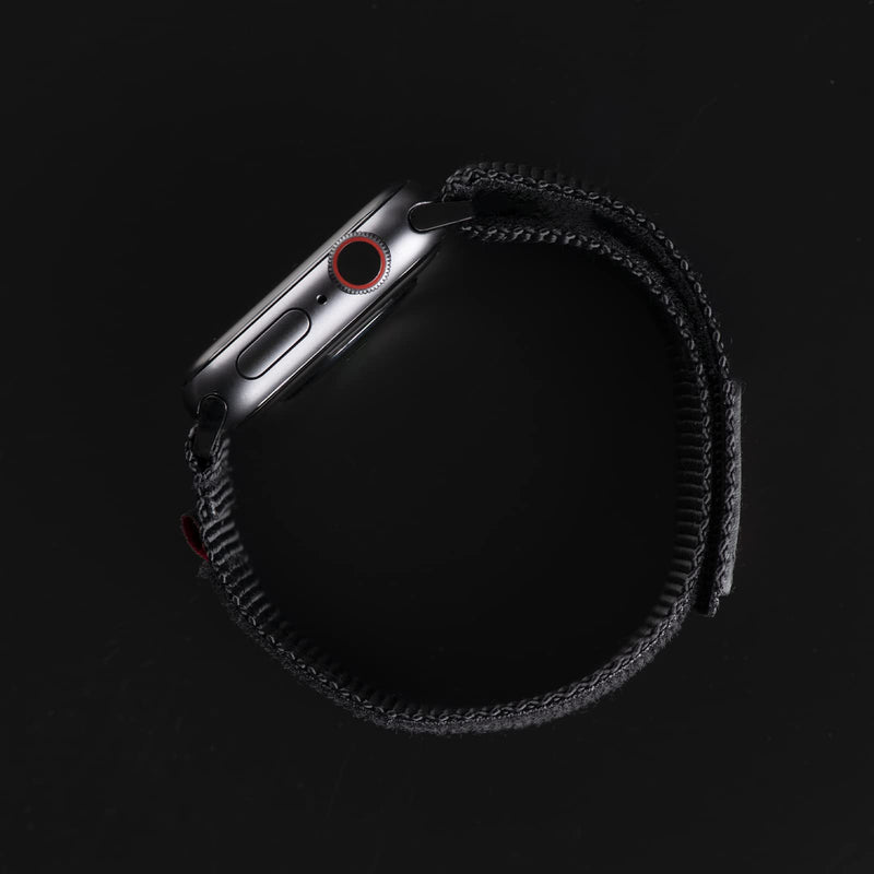 [Australia - AusPower] - Tefeca Fortitude Adjustable Nylon Band for Apple Watch 38/40/41mm Standard Wide Black 