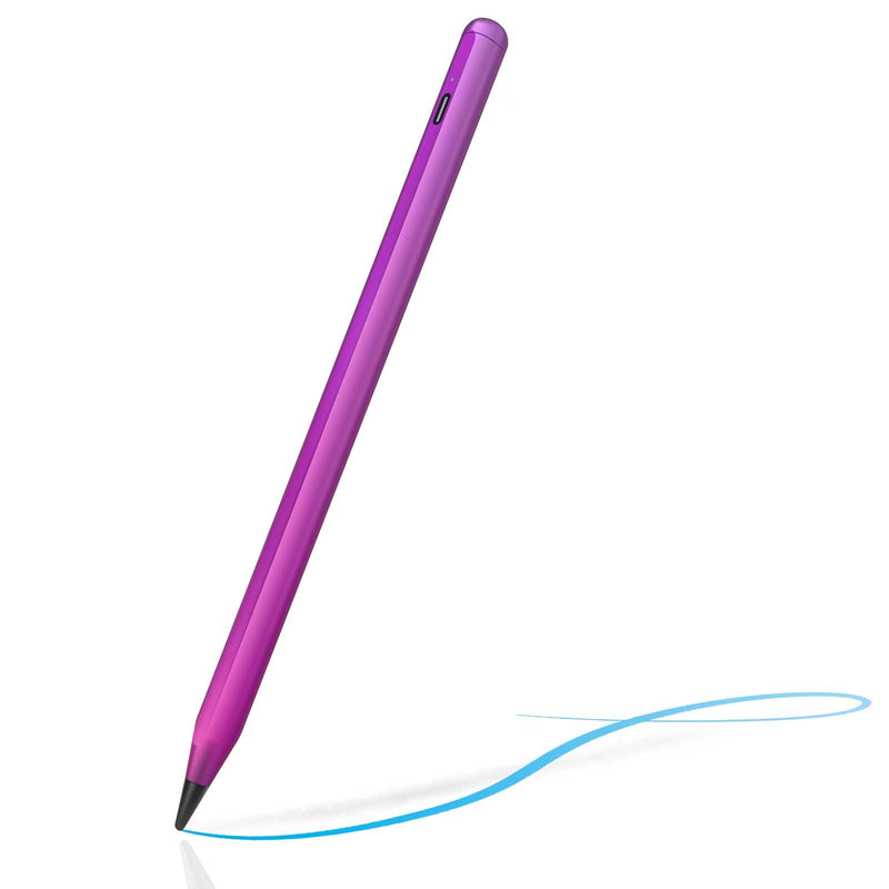[Australia - AusPower] - Stylus Pen for iPad with Palm Rejection, Active Pencil Compatible with 2018-2021 Apple iPad Pro 11/12.9 Inch, iPad Air 3rd/4th Gen, iPad 6/7/8/9th Gen, iPad Mini 5th/6th Gen Purple 