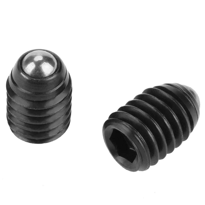 [Australia - AusPower] - Hilitand 10pcs Ball Plungers Set, M6 Screw Thread Hex Socket Spring Plunger Carbon Steel Ball Spring Plungers(M6X10) M6X10 