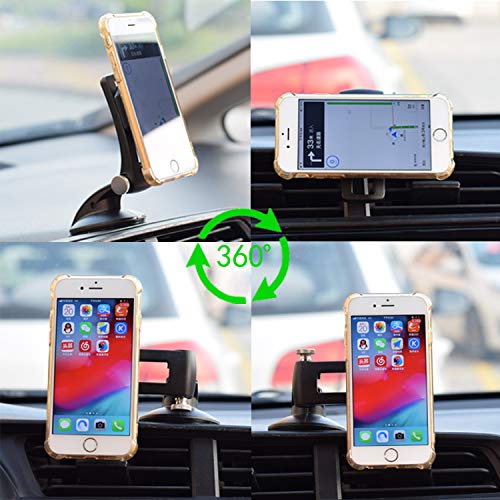 [Australia - AusPower] - Car Phone Mount 360 Degree Rotation Dashboard Magnetic Cell Phone Holder for Car Compatible with iPhone 11 Pro Max / 11 / XS Max/XS / 8/7, Samsung Galaxy S10+, Google Pixel 3 XL, and Other, New 2020 