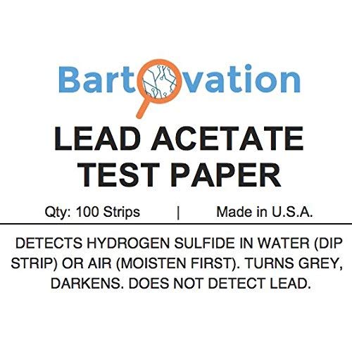 [Australia - AusPower] - Lead Acetate Test Paper for Detection of Hydrogen Sulfide [Vial of 100 Paper Strips] 