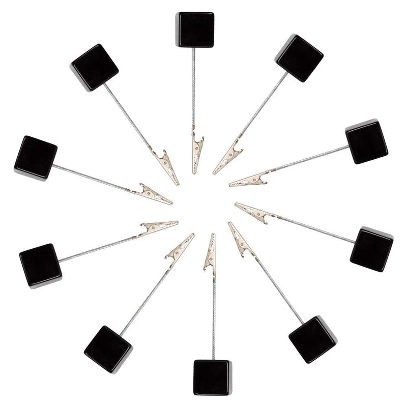 [Australia - AusPower] - senover 10pcs Table Number Holder Name Place Card Holder Memo Clip Holder Stand Note Holder Pictures Card Paper Menu Clip (Black) Black 