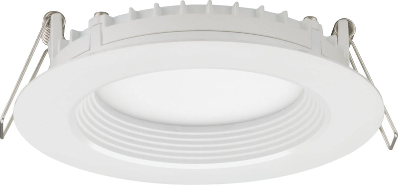 [Australia - AusPower] - Juno WF4 REG SWW5 90CRI MW M6 Round Baffle LED Downlight, 120 Volts, 2700K/3000K/3500K/4000K/5000K, Triac Dimming, 4-Inch Regressed Lens, Matte White 