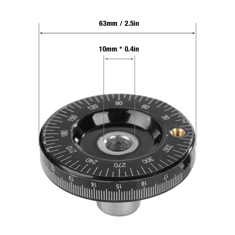 [Australia - AusPower] - Garosa Milling Hand Wheel ,1063mm Solid Bakelite Hand Wheel Scale Handwheel Machinery Accessory Industrial Machine Tool ,for Lathe Milling Machine 