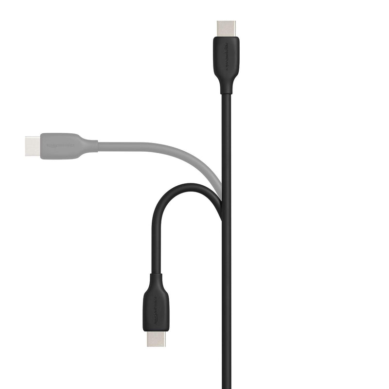 [Australia - AusPower] - Amazon Basics Fast Charging 60W USB-C2.0 to Micro-B Cable (USB-IF Certified) - 3-Foot, Black 1 Pack 3 Feet 