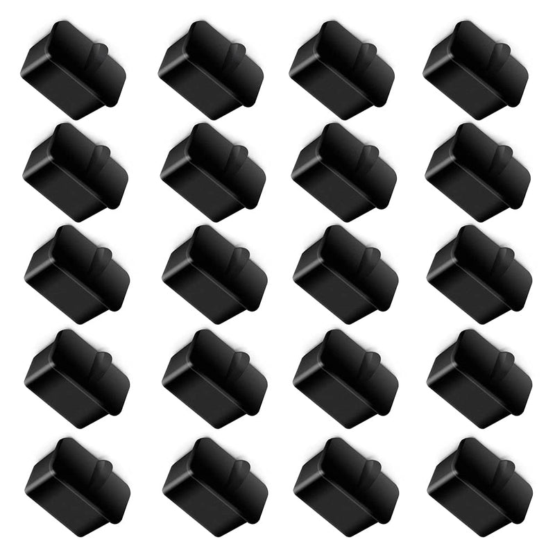 [Australia - AusPower] - SFP-A Dust Cover Caps Ethernet Port Plugs Protector for Network Switches Routers Hubs Slot Port, Black Silicone,15x10x17mm,20pcs 20Pack for SFP-A 