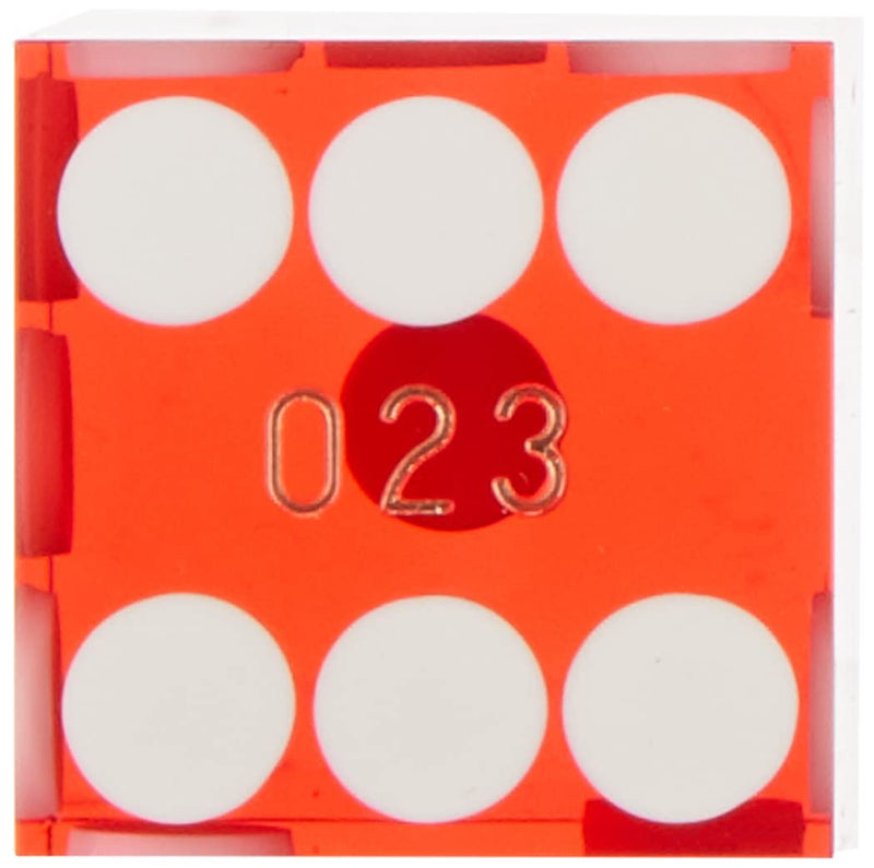 [Australia - AusPower] - Trademark Poker 10-DC19RED 19mm A Grade Serialized Set of Casino Dice (Red) 