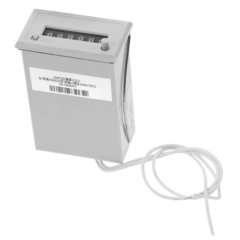 [Australia - AusPower] - 6 Digit Electromagnetic Counter, Frequency Counter High Speed Electromagnetic Pulse Counter AC 220V / AC 110V / DC 24V / DC 12V Used in Petroleum, Textile, Machinery, Mining (#03 DC 24V) 