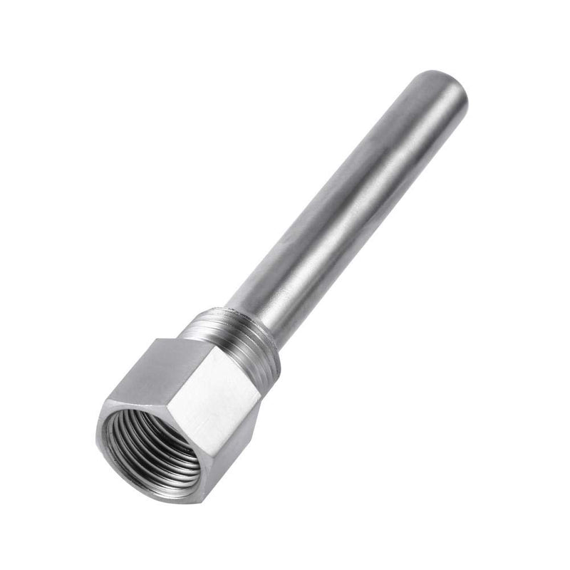 [Australia - AusPower] - Stainless Steel Thermowell 1/2 inch NPT Threads for Temperature Sensors, Thermometer Instruments Thermowells. 