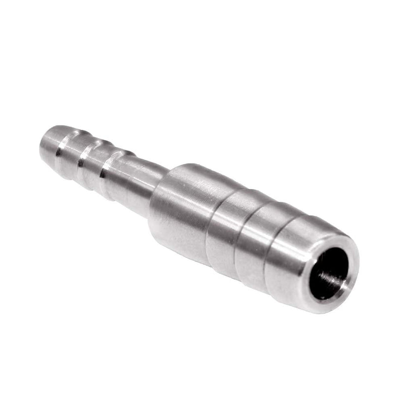 [Australia - AusPower] - Beduan Stainless Steel Reducing Splicer Mender Barb, 1/2" to 3/8" Hose Barb, Reducer Barb Fitting Air Water Fuel Boat (Pack of 2) 1/2" to 3/8" 