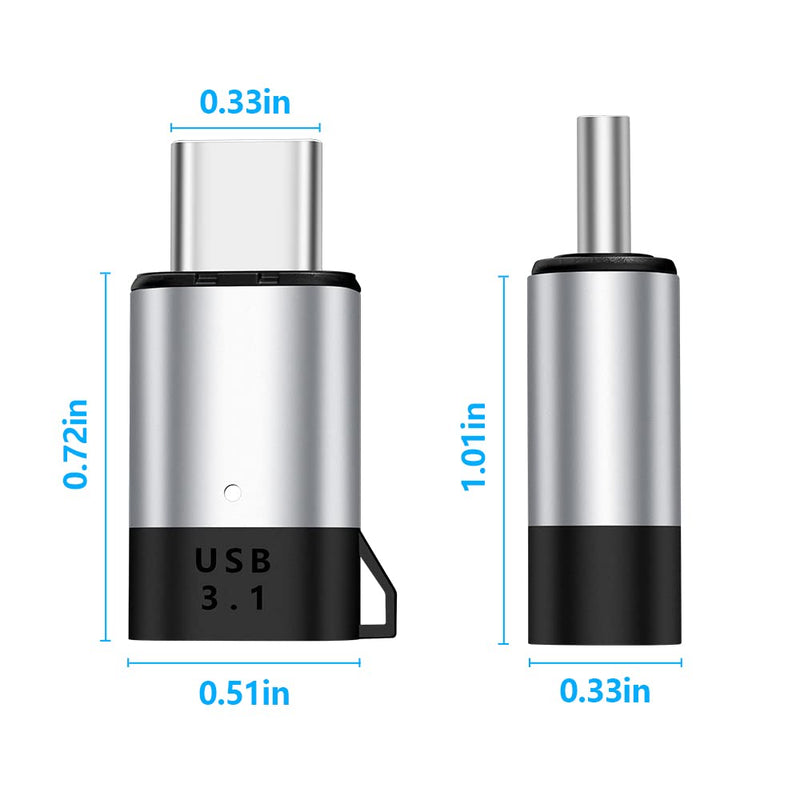 [Australia - AusPower] - Magnetic USB C Adapter Straight 24 Pin Mini Magnetic USB C Adapter Connector 2 Pack 100W PD Fast Charge 20Gbs Data Transfer USB3.1 magnetic usb c adapter straight 2 