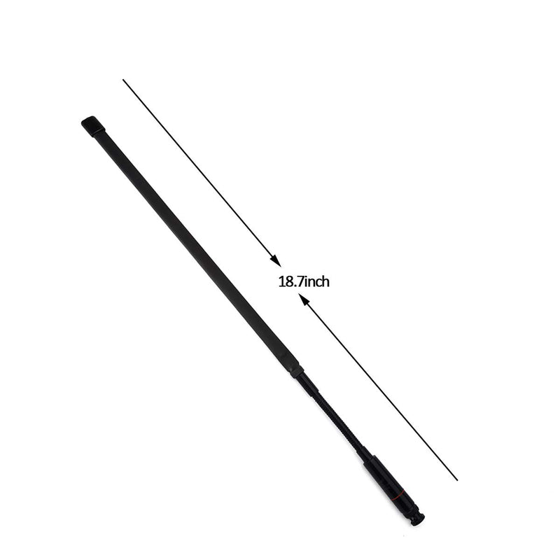 [Australia - AusPower] - HYS BNC Gooseneck Antenna Dual Band 144/430Mhz Foldable CS Tactical Antenna for Vertex Kenwood TK300 TK320 ICOM IC-W32 IC-V80 Uniden 2 Way Radio 