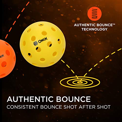 [Australia - AusPower] - Pickleballs - Onix Pure 2 Outdoor (Yellow, 6-Pack) 
