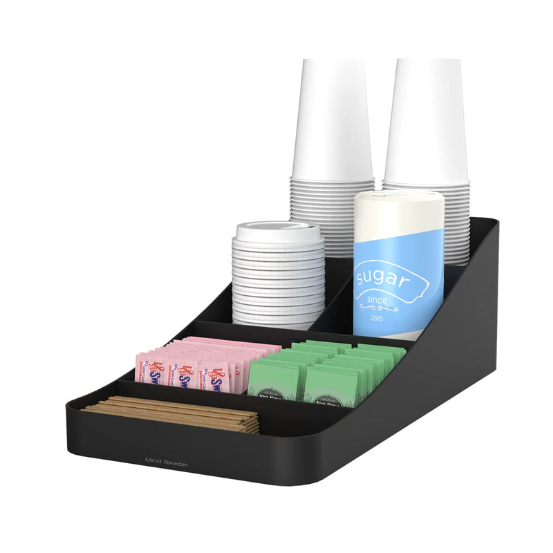 [Australia - AusPower] - Mind Reader Coffee 7 Compartment Organizer, Black 