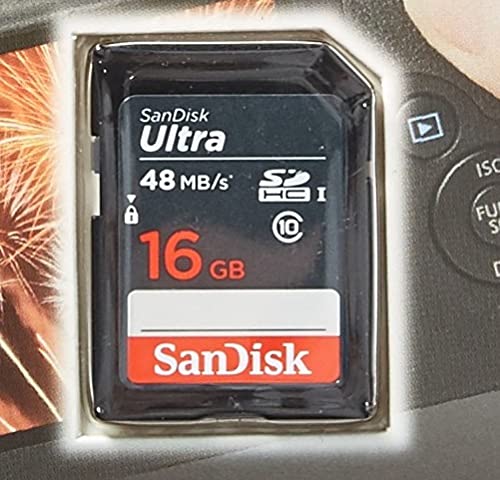 [Australia - AusPower] - SanDisk Ultra 16GB SD SDHC Memory Flash Card UHS-I Class 10 Read Speed up to 48MB/s 320X SDSDUNB-016G-GN3IN Wholesale Lot 
