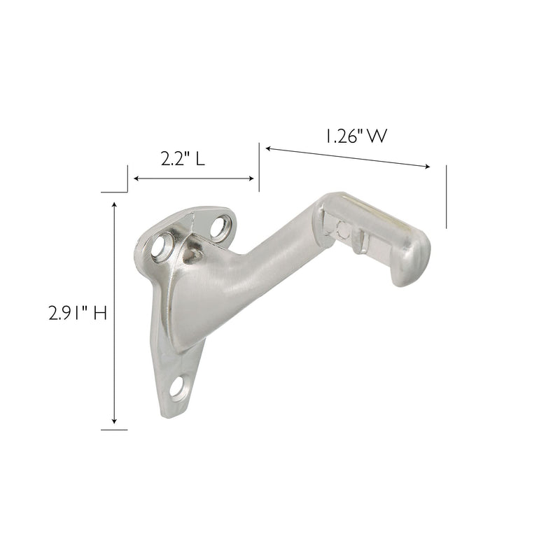 [Australia - AusPower] - Design House 182006 Standard Handrail Bracket, 5-Pack, Satin Nickel, 5 Count 