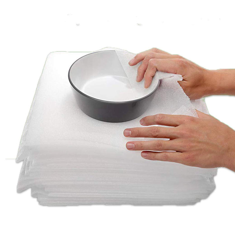 [Australia - AusPower] - 50 Pack Mighty Gadget (R) Premium Protection 12" X 12" X 1/8" Moving Supplies Packing Foam Sheets (White) 