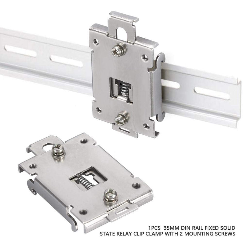 [Australia - AusPower] - Relay Mounting Rail Rail Mounting Adapter Mounting Rail, Rail Mounting Bracket, 1PCS DIN Rail for Single Phase Solid State Relay Rail Mounting Relay 