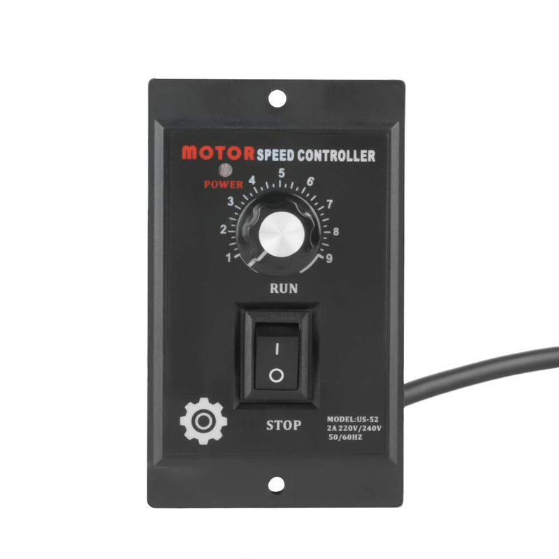 [Australia - AusPower] - Speed Control 220V 400W Motor, Ascend Speed Controller, 400w AC 220V Motor Speed Controller, AC Motor Speed Controller Switch for Various Speed Control Drive Devices 