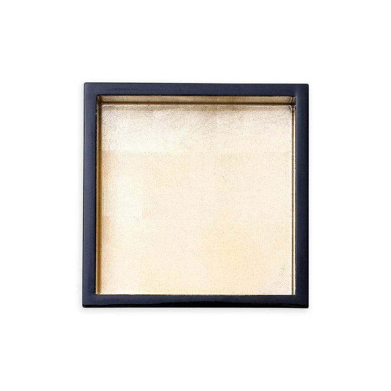 [Australia - AusPower] - Caspari Lacquer Cocktail Napkin Holder in Black & Gold, 1 Each 