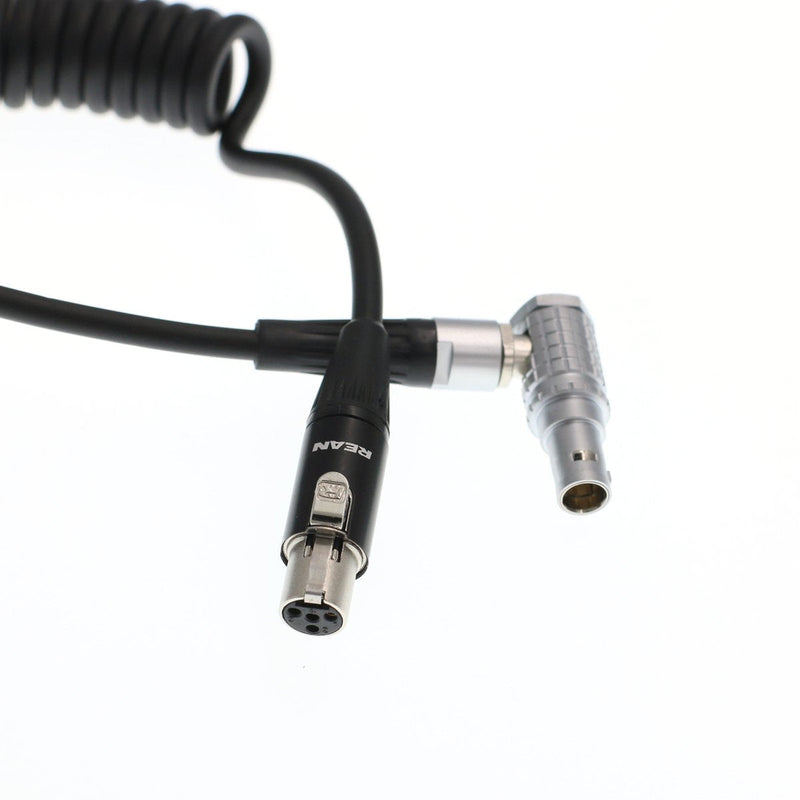 [Australia - AusPower] - Eonvic Tvlogic Power Cable for Arri RED Epic HD-SDI 4pin Mini XLR to 0B 2 pin Connector (Right Angle) Right Angle 