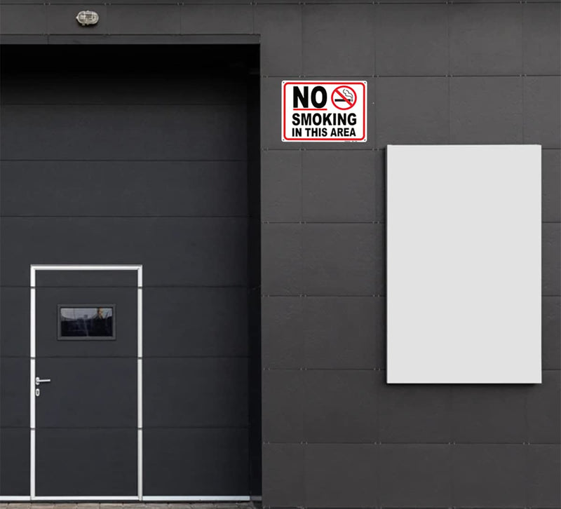 [Australia - AusPower] - No Smoking Signs for Business No Vaping Sign 10"x14" Rust Free Aluminum UV Printed,4 pre-drilled Holes.Durable/Weatherproof (4-Pack) 