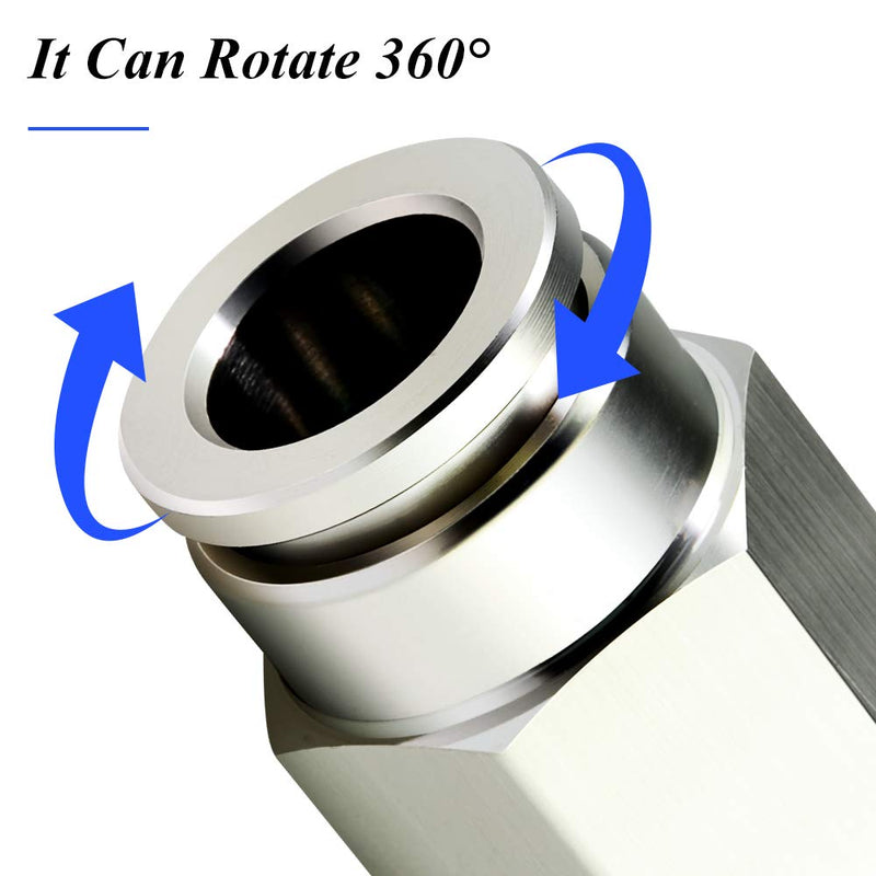 [Australia - AusPower] - TAILONZ PNEUMATIC 304 Stainless Steel Male Straight 1/4 Inch Tube OD x 1/8 Inch NPT Thread Push to Connect Fittings PC-1/4-N1 (Pack of 5) 1/4''OD 1/8''NPT 
