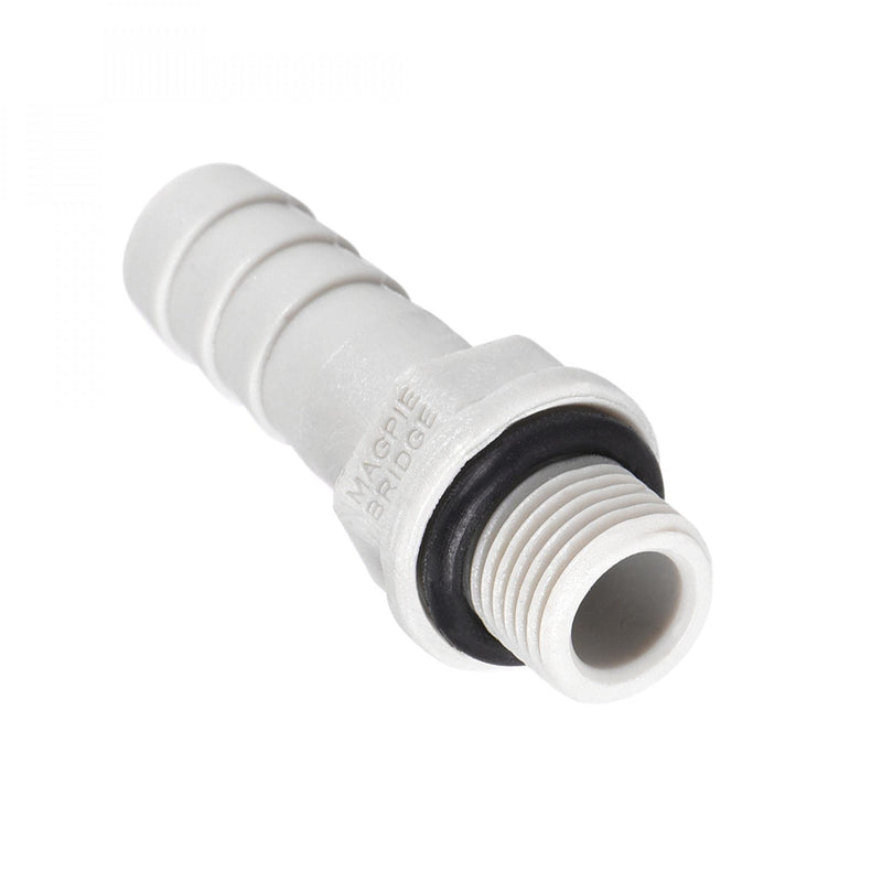 [Australia - AusPower] - uxcell PVC Barb Hose Fitting Connector Adapter 8mm or 5/16" Barbed x G1/8 Male Pipe 20pcs 