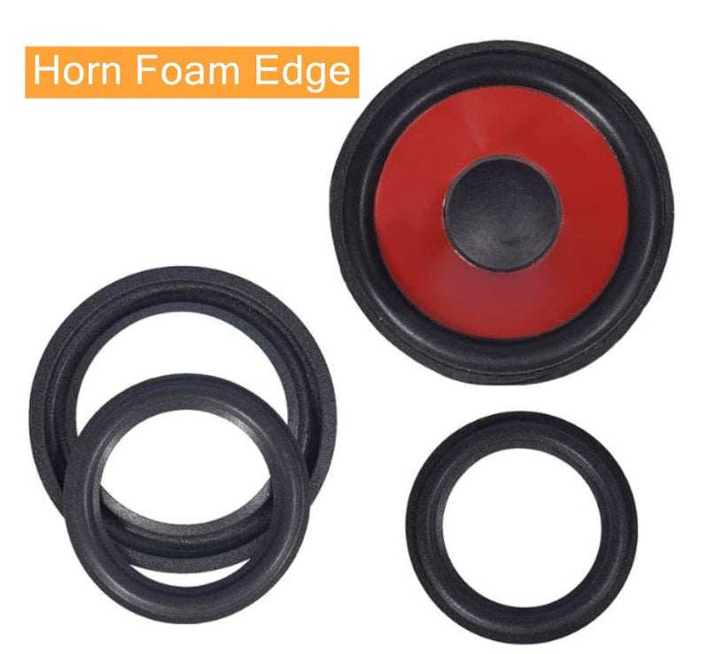 [Australia - AusPower] - Fielect 4Pcs 9.1inch/230mm Rubber Speaker Edge Surround Rings Replacement Kit for Speaker Repair or DIY Black 4 Pcs 9inch /230mm 